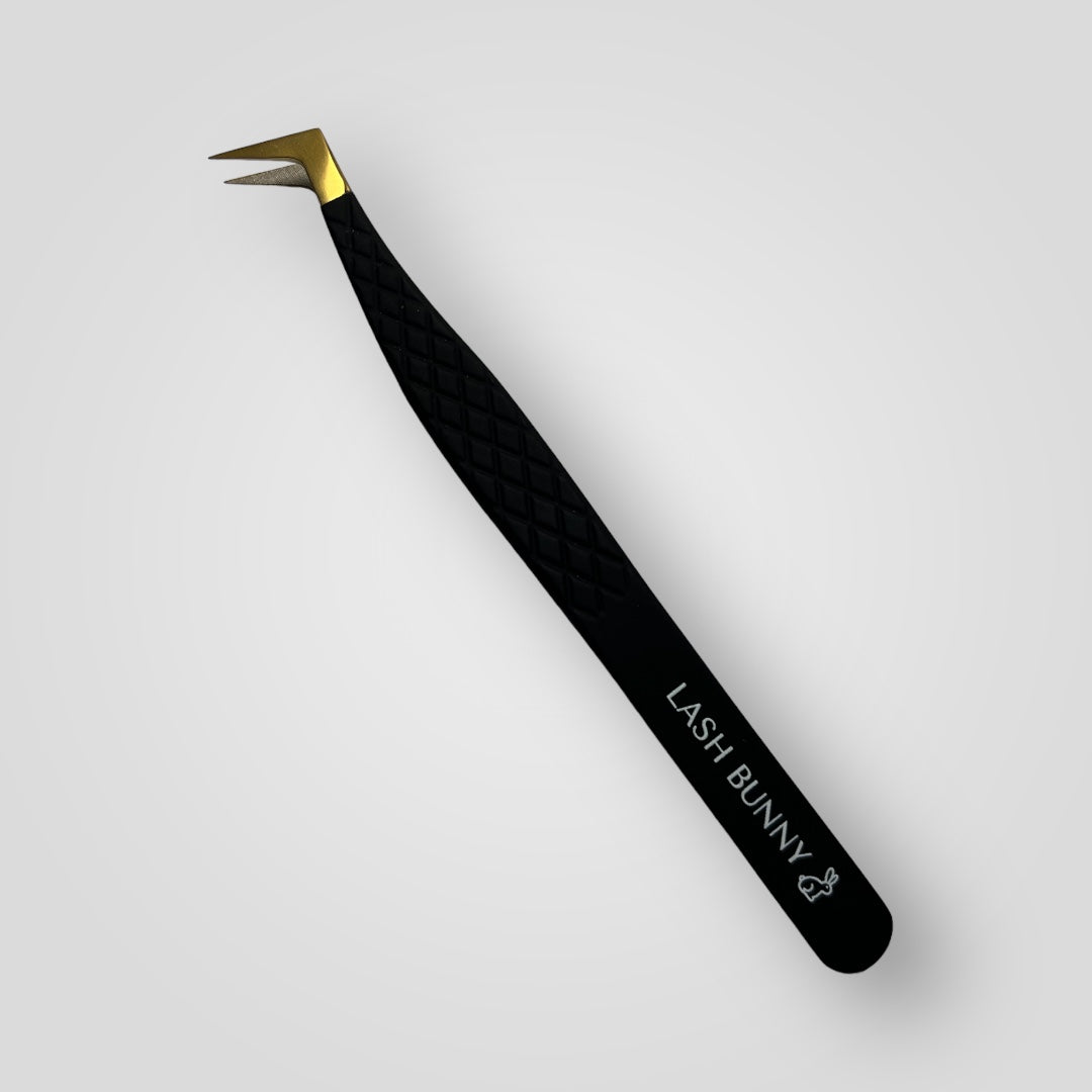 Fibre Tip Tweezer - Long Boot - Black