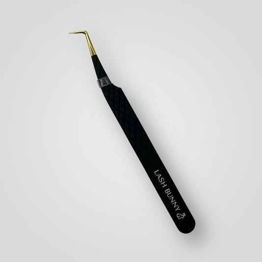 Fibre Tip Tweezer - Thin L - Black